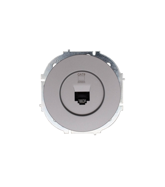 Розетка компьютерная СП OSEN RJ45 кат.6 механизм серый матовый LEZARD 743-7488-140