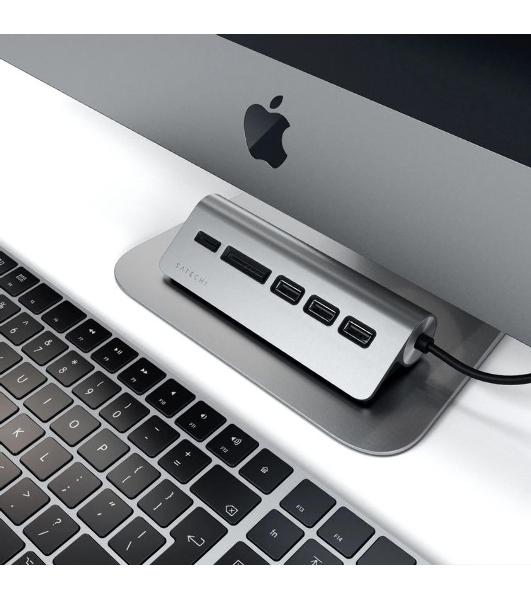 Док-станция Satechi ST-TCHCRM, USB Type-C, USB 3.0/Micro/SD, USB Type-C