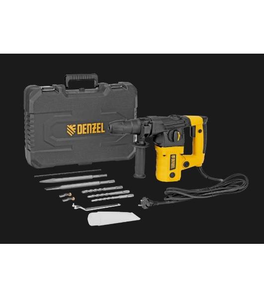 Перфоратор Denzel RHVB-1100-26, SDS-plus, 1100 Вт, 4 Дж, от сети