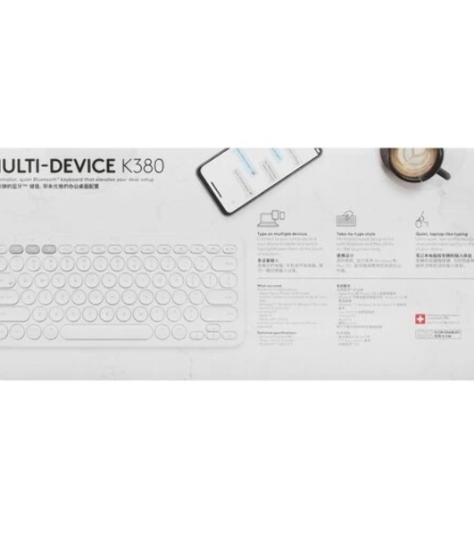 Клавиатура Logitech K380, белый 920-009163