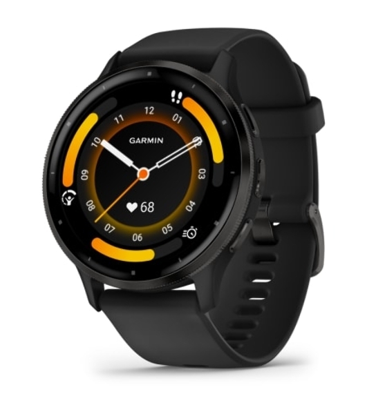 Умные часы Garmin Venu 3, 1.4' AMOLED, 5G, Wi-Fi, Bluetooth, NFC, IP68, черный