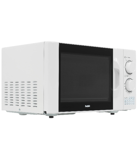 Микроволновая печь BBK 23MWS-927M/W белый, 23 л, 900 Вт, переключатели - поворотный механизм