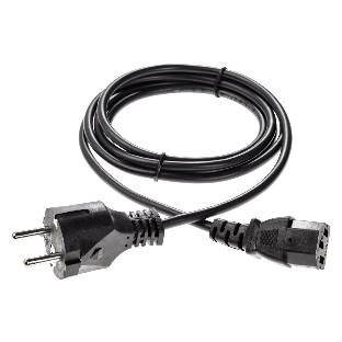 Кабель компьютер - розетка 1,5 м 220V (Европейский стандарт) VCOM/TELECOM