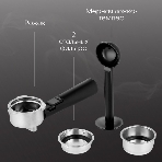 Кофеварка рожковая Zigmund & Shtain ZCM-890 черный/стальной, исп. кофе - молотый, 1.2 л, 1600 Вт, 15 бар, фото8