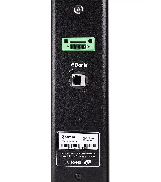 Звуковая колонна Intrend ITSPK-CL425PD-B активная 4x2,5', 60 Вт, вход DANTE, SPL 109dB, 106Hz18kHz, 120°х20° (HхV), вес 3.4 кг, черный, крепление в комплекте, (цена за 1шт., в упаковке 2 шт., продается парами)