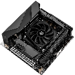 Кулер для процессора ID-COOLING IS-23i черный LGA1851/1700/1200/115X низкопрофильный высота 23мм (48шт/кор, TDP 45W, PWM, 2 тепл.трубки, медная база, FAN 80мм) BOX, фото3