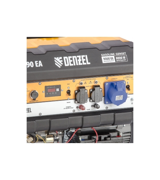 Электрогенератор бензиновый Denzel PS 90 EA, 9 кВт, 85 дБ, 92 кг