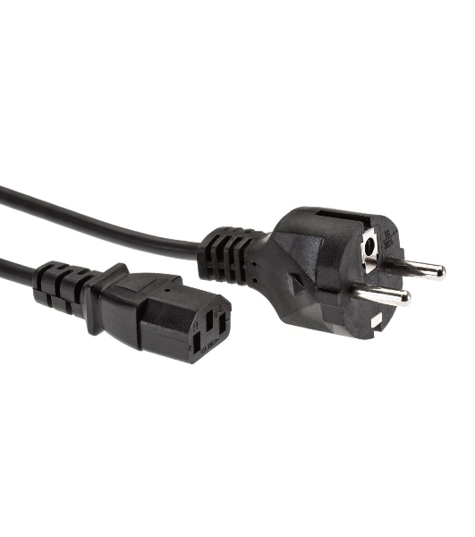 Кабель компьютер - розетка 1,5 м 220V (Европейский стандарт) VCOM/TELECOM
