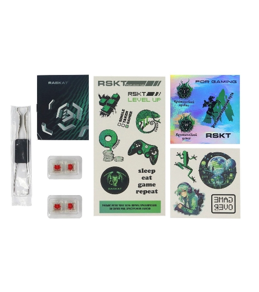Клавиатура Raskat KM005 проводная, USB Type-A, чёрный/серый