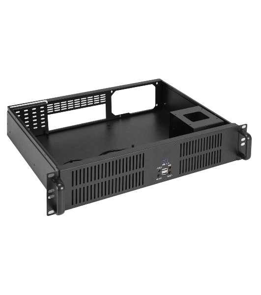 Серверный корпус ExeGate Pro 2U350-33, RM 19', высота 2U, глубина 350, без БП, 2*USB+1* USB3.0