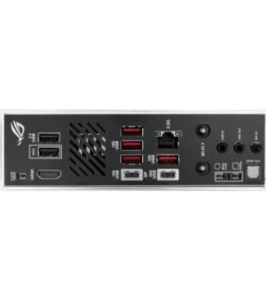 Материнская плата ASUS ROG STRIX B850-I GAMING WIFI, AM5, AMD B850, 2xDDR5, 2xM.2, 2xSATA, PCIe 4.0 x16, 1xHDMI, 1xUSB Type-C, 1x2.5Gb LAN, Wi-Fi 7, Bluetooth 5.4, 5xUSB-A 10Gbps, 1xUSB-C 20Gbps, 2xUSB-A 2.0, 3x3.5 мм, S/PDIF, 7.1, Mini-ITX