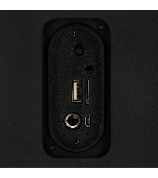 Минисистема Hyundai H-MC1230 черный 40Вт FM USB BT micro SD