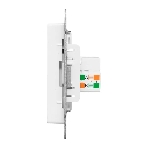 Механизм розетки RJ45 (cat5) EKF UP1-SOW-RJ45-5 белый Эпика, фото2
