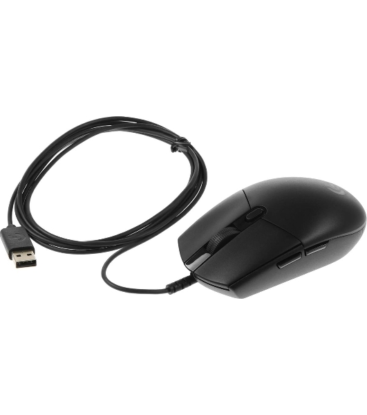 Мышь проводная Logitech G102 LIGHTSYNC черный, 8000 dpi, USB, кнопки - 6