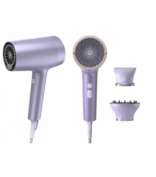 Фен Philips BHD720/10 фиолетовый, 1800 Вт, ионизация