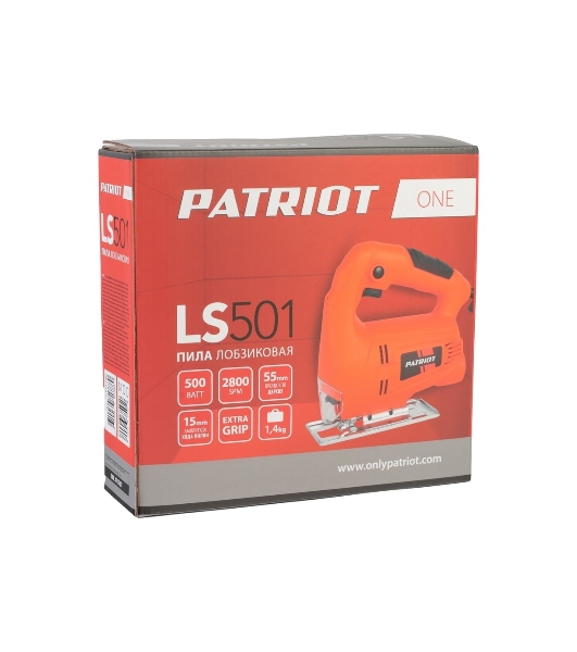 Лобзик электрический Patriot LS 501 THE ONE мощность 500 Вт, макс. толщина дерева 55мм