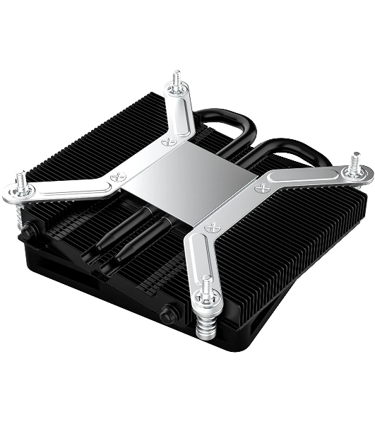Кулер для процессора ID-COOLING IS-23i черный LGA1851/1700/1200/115X низкопрофильный высота 23мм (48шт/кор, TDP 45W, PWM, 2 тепл.трубки, медная база, FAN 80мм) BOX