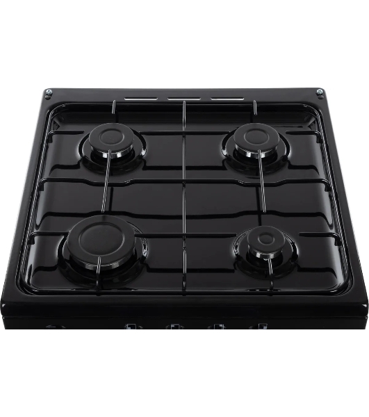 Плита газовая De Luxe 5040.48Г (Щ)-011 черный, конфорок 4 шт, духовка 46 л, 50 см x 85 см x 50 см