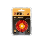 Щетка для дрели Denzel 65 мм, плоская, со шпилькой, нейлоновая щетина, фото4