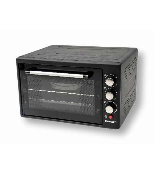 Мини-печь Kraft KF-MO3804RKBL черный Мощность 1500(Вт),Объем 38(Л)