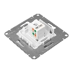 Механизм розетки RJ45 (cat5) EKF UP1-SOW-RJ45-5 белый Эпика, фото3