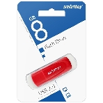 Флешка USB Smartbuy Scout Red (SB008 Gb2SCR), 8Gb, USB 2.0, R/W 15/8, красный, фото2