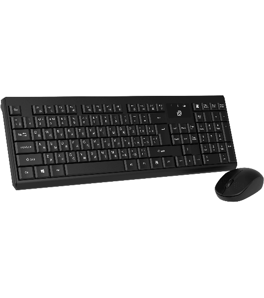 Комплект клавиатура+мышь Oklick S269W беспроводной, USB, 1600 DPI, чёрный
