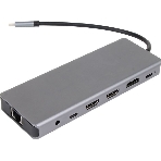 USB-концентратор VCOM CU4706, USB Type-C, HDMI/DP/USB3.0/TC/USB2.0/RJ45/SD/TF/PD/3.5 мм jack, USB Type-C, фото6