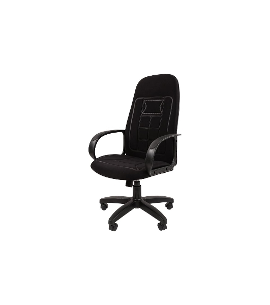 Кресло Chairman 727 черный, ткань, 120 кг