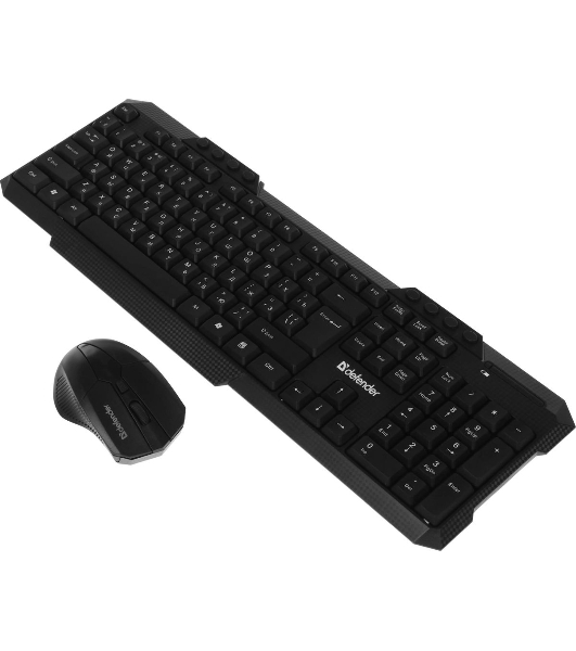 Комплект клавиатура+мышь Defender Jakarta C-805 беспроводной, USB, 1600 DPI, чёрный