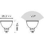 Лампа светодиодная Gauss Elementary 9Вт цок.: GU5.3 софит 12B св. свеч. теп. св./дневн. (упак.: 10 шт) (11519), фото6