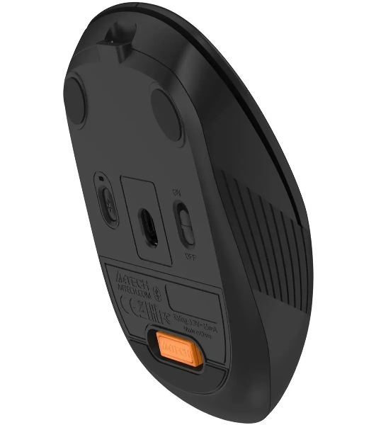 Мышь беспроводная A4Tech Fstyler FB10CS черный, 2000 dpi, радиоканал, Bluetooth, USB, кнопки - 4