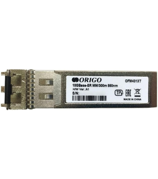 Трансивер ORIGO OFM431XT SFP+ Transceiver, 10Gbase-SR, Duplex LC, 850nm, Multi-mode, 300M