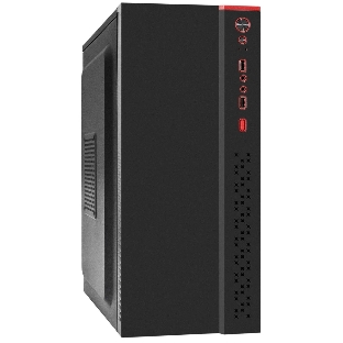 Компьютерный корпус Miditower ExeGate AA-443U-UNS350 (ATX, БП UNS350 с вент. 12см, 2хUSB+1хUSB 3.0+HD Audio, черный)