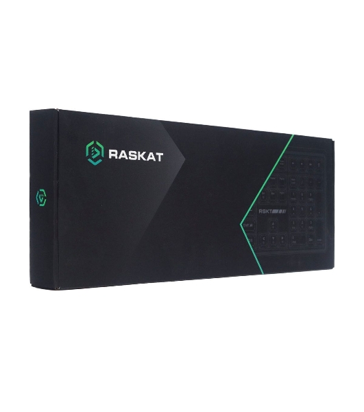 Клавиатура Raskat KM004 проводная, USB Type-A, зелёный/серый