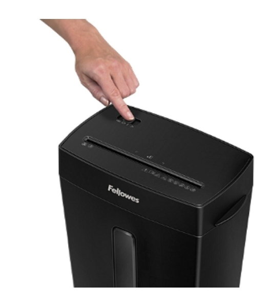 Шредер Fellowes PowerShred Р-42С черный (секр.P-4) фрагменты 8лист. 15лтр. скрепки скобы пл.карты