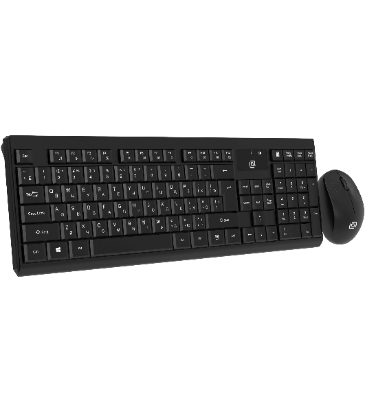 Комплект клавиатура+мышь Oklick S269W беспроводной, USB, 1600 DPI, чёрный