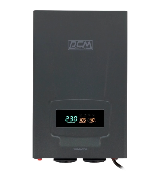 Стабилизатор напряжения Powercom WM-2000VA 1600Вт 2000ВА графитовый