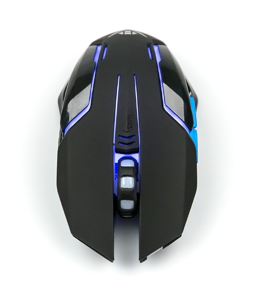 Мышь беспроводная Nakatomi MROG-20UR черный, 2400 dpi, радиоканал, USB, кнопки - 6