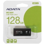 Флешка USB ADATA UC320 (UC320-128G-RBK/BK), 128Gb, USB 3.2, R/W 100/30, черный, фото 1