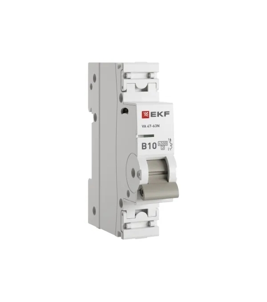 Выключатель автоматический EKF M634110B 1п B 10А 4.5кА ВА 47-63N PROxima