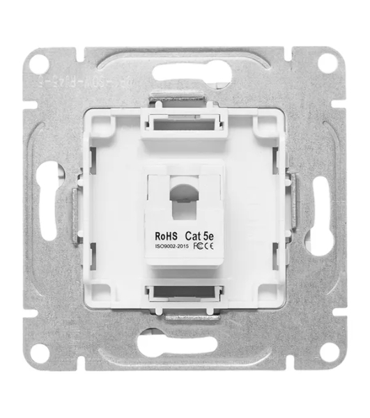 Механизм розетки RJ45 (cat5) EKF UP1-SOW-RJ45-5 белый Эпика