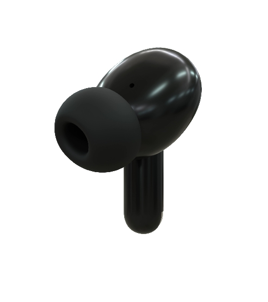Наушники TWS More choice БВ37 черный/желтый, внутриканальные, Bluetooth, сенсорное управление, до 4 ч