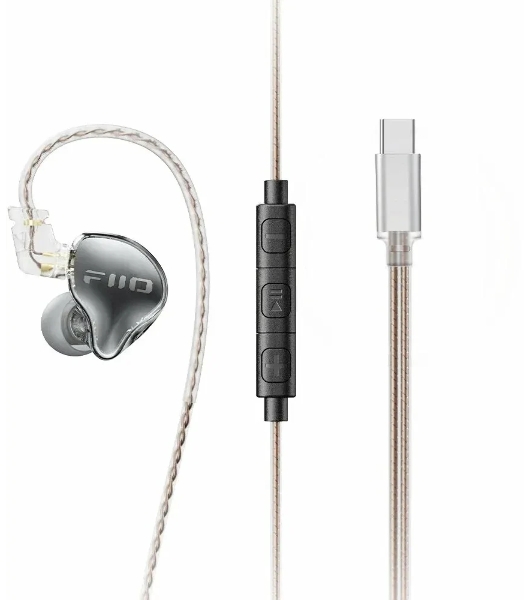Проводные наушники FiiO JD10 черный, внутриканальные, USB Type-C