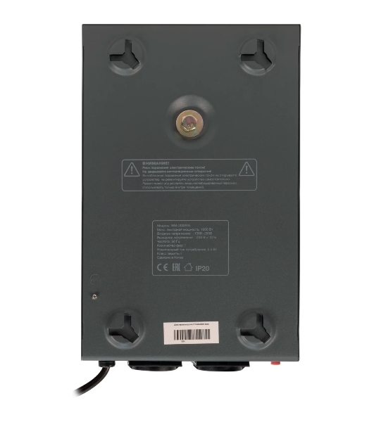 Стабилизатор напряжения Powercom WM-2000VA 1600Вт 2000ВА графитовый