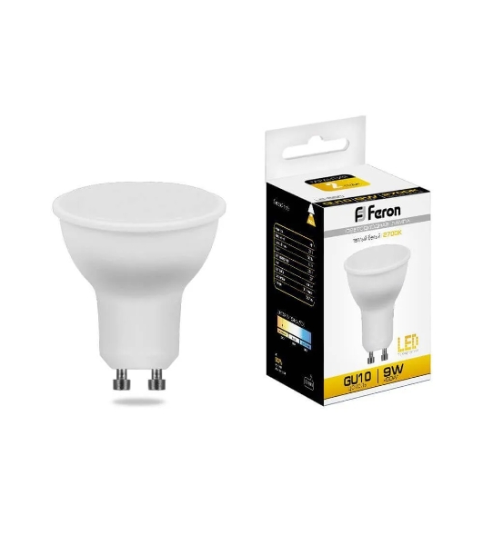 Лампа светодиодная Feron LB-560 9W 230V GU10 2700K MR16