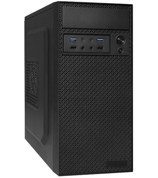 Компьютерный корпус Minitower ExeGate BAA-109U2-UNS400 (mATX, БП UNS400 с вент. 12см, 2*USB+2*USB 3.0, аудио, черный)