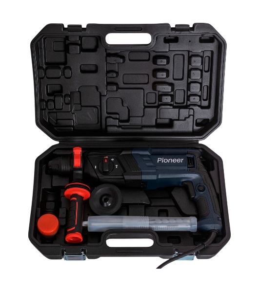 Перфоратор PIONEER RH-E1100H-01C черный, синий
