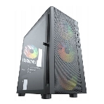 Компьютерный корпус ACD Citadel 104 ATX, черный, USB 3.0x1+USB 2.0x2+HD audio,3x12см F1 ARGb fans at front(Slave fans),1x12см F1 ARGb fan at rear (Master fan), фото 1