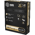 Переходник аудио-видео Cactus CS-HDMI-DP-ADR HDMI (m)/DisplayPort (f) 5м. позолоч.конт. серый, фото2